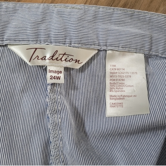 Tradition Image Cropped Pants Size 24W - Picture 6 of 12